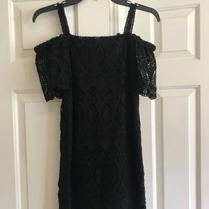 White House black market off shoulder lace dress